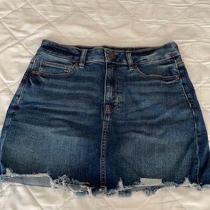 Denim mini skirt